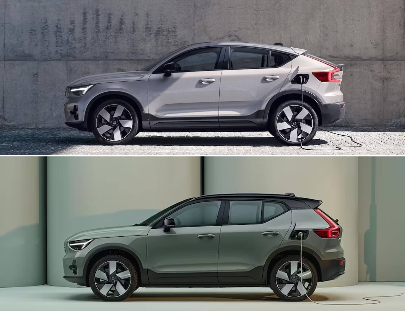 Volvo C40 Recharge vs. Volvo XC40 Recharge Exterior