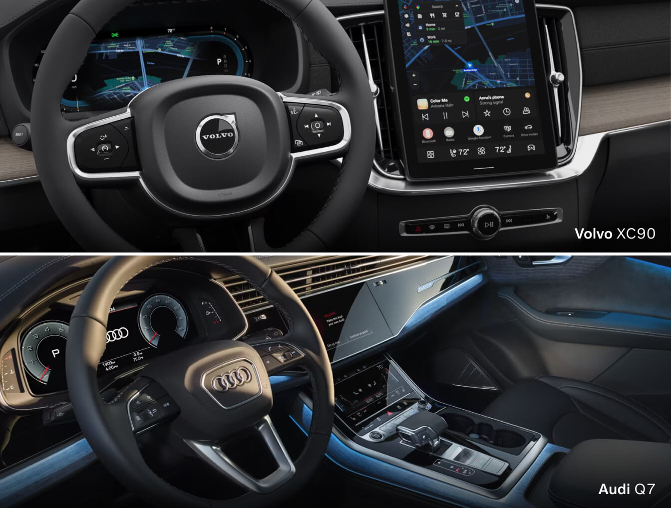 Volvo XC90 vs. Audi Q7 Safety & Tec