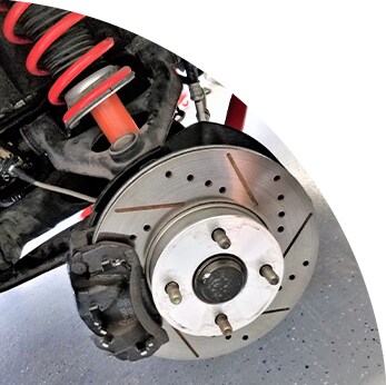 Brake replacement and Safety at West Broad Hyundai | Car brake with no tire showing brake drum and disc brake