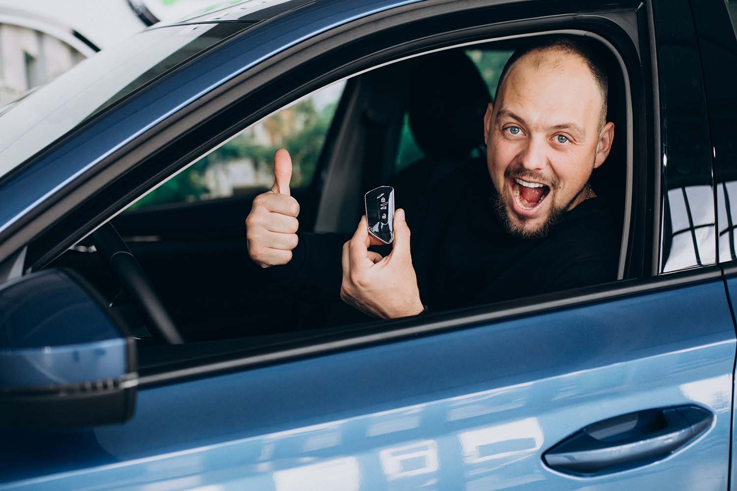 High Cost of Replacing a Car Key | West Broad Hyundai | Customer getting his keys replaced to his vehicle with excitement