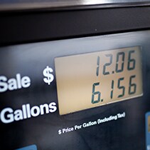 Best Gas Type for My Vehicle at West Broad Hyundai | Close-up on fuel price and amount display