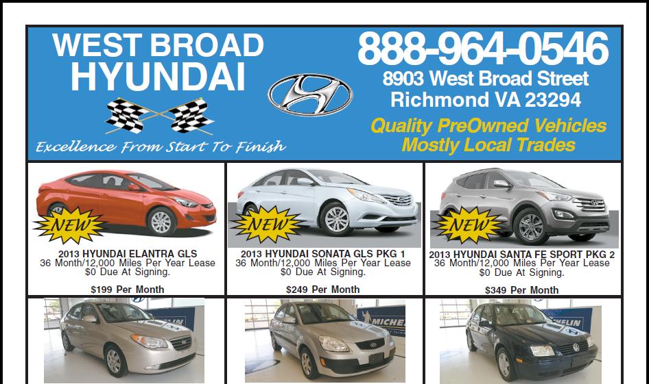 West Broad Hyundai New Hyundai dealership in Henrico, VA 23294