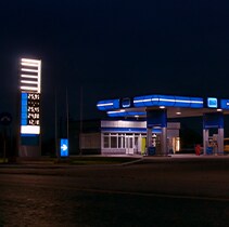 Best Gas Type for My Vehicle at West Broad Hyundai | Gas station at night