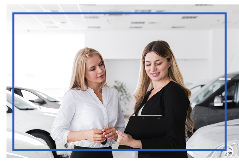 Things to Bring with you to Purchase a Car at West Broad Hyundai in Henrico, VA | Sales person showing customer information about important documents