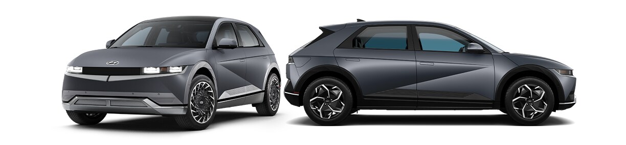 How to prepare your home for your new Electric Vehicle at West Broad Hyundai in Henrico, VA | Front and side view of a grey 2023 Hyundai Ionic