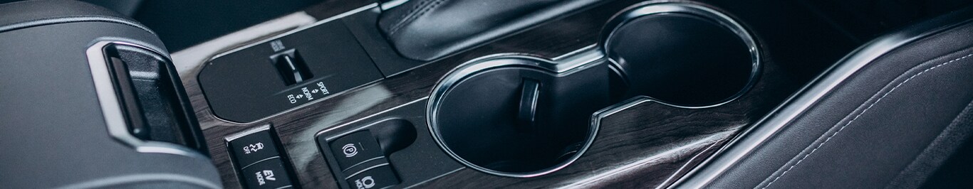 Enjoy A Test Drive At West Broad Hyundai in Henrico, VA | Close up of black interior center console