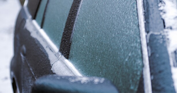 How to prepare your Hyundai for the winter season in Henrico, VA at West Broad Hyundai | Ice stuck on passenger side car windshield in the cold