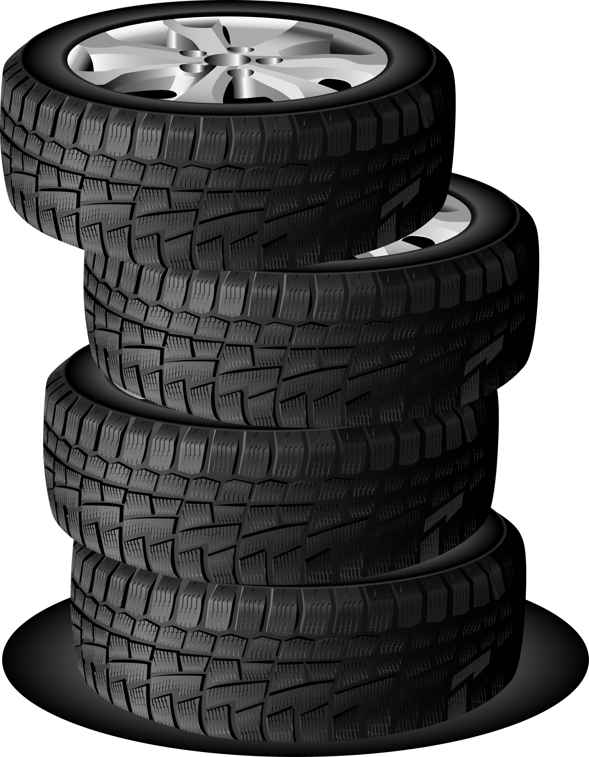 What is a Tire Rotation? at West Broad Hyundai | Illustration of a Stack of Tires