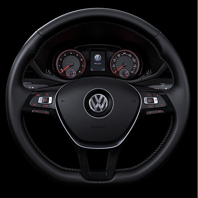 Things to Check When Buying a Used Car | West Broad Volkswagen in Richmond, VA | Front Close Up of Volkswagen 2021 Passat Steering Wheel with Dashboard Visible