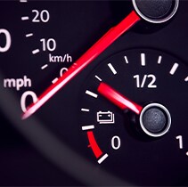 Battery Information at West Broad Volkswagen | Gauge shows lack of power in battery