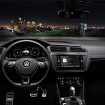 Model Features of the 2021 Volkswagen Tiguan at West Broad VW | View of cockpit