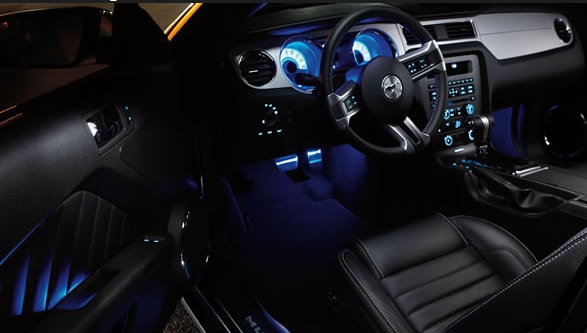 2013 Ford Mustang V6 Premium Coupe Interior Seating Dash.png
