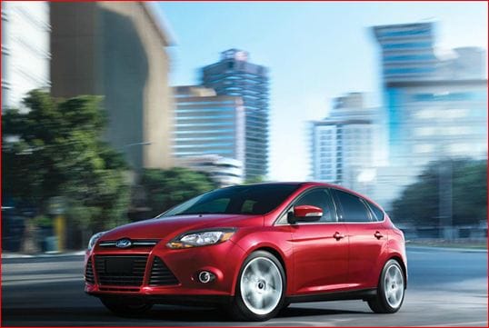 2013 ford focus exterior red