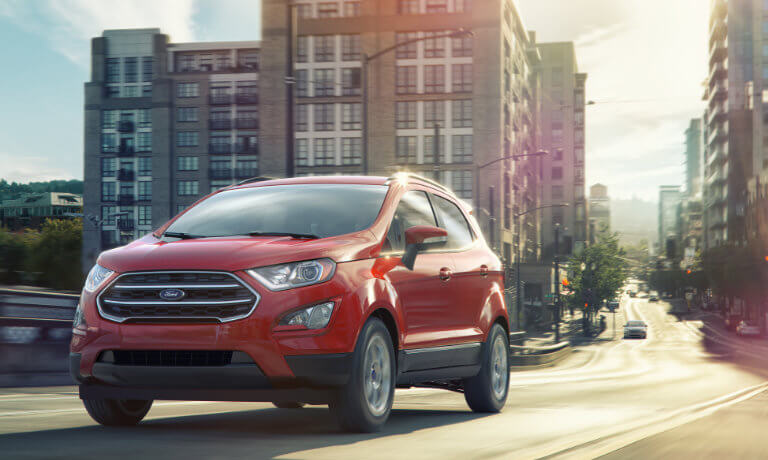 2022 Ford EcoSport exterior driving out the city