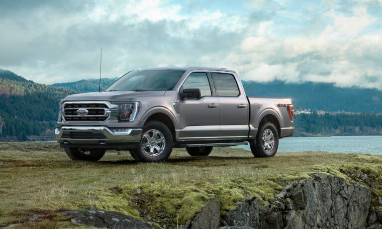 2021 Ford F-150 Truck exterior parked by lake view