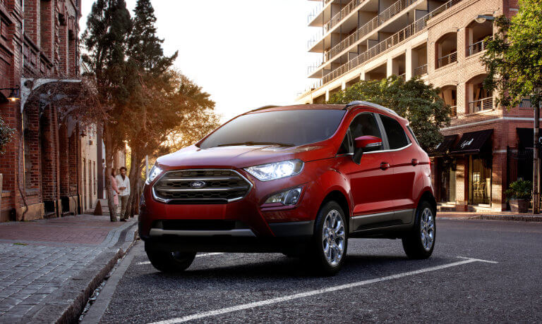 2021 Ford EcoSport parked in downtown