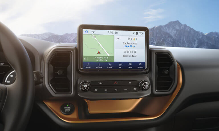 2022 Ford Bronco Sport interior infotainment system