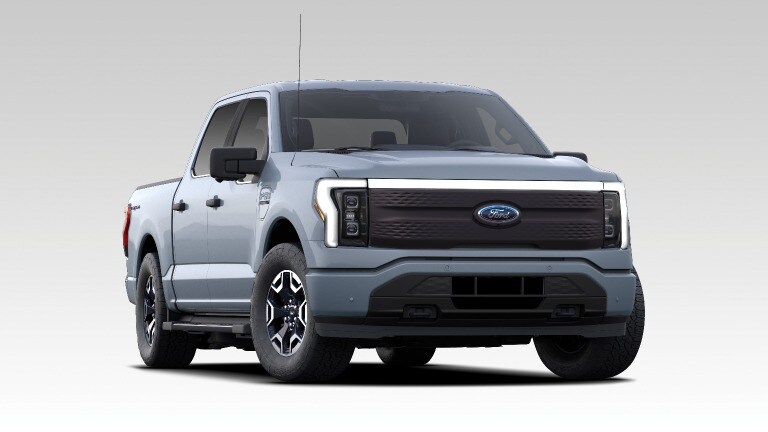 2022 Ford F-150 Lightning XLT in Iced Blue Silver color