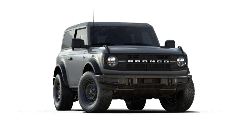 2022 Ford Bronco Black Diamond in Iconic Silver exterior