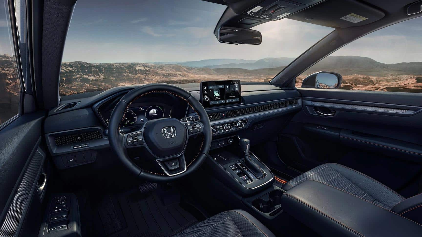 Interior of the 2026 Honda CR-V showing the advanced dashboard.