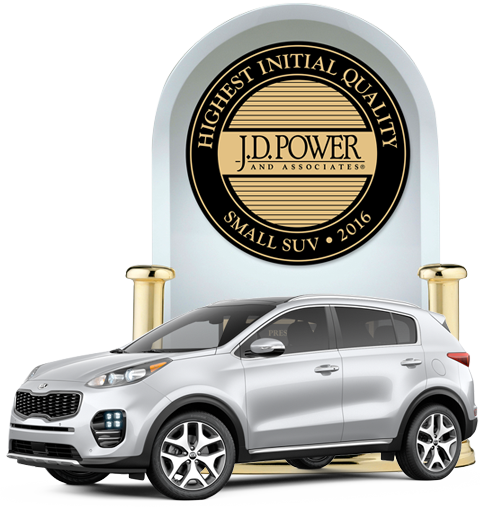 2016 Sportage - Highest Initial Quality Award
