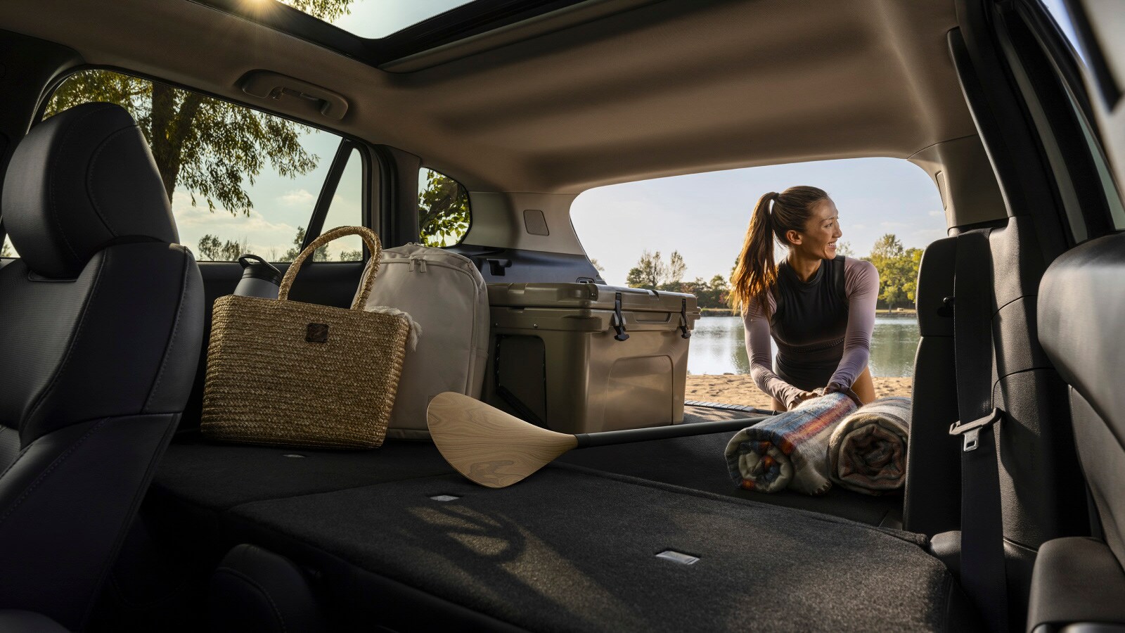 2026 Mazda CX-50 interior with large touchscreen.