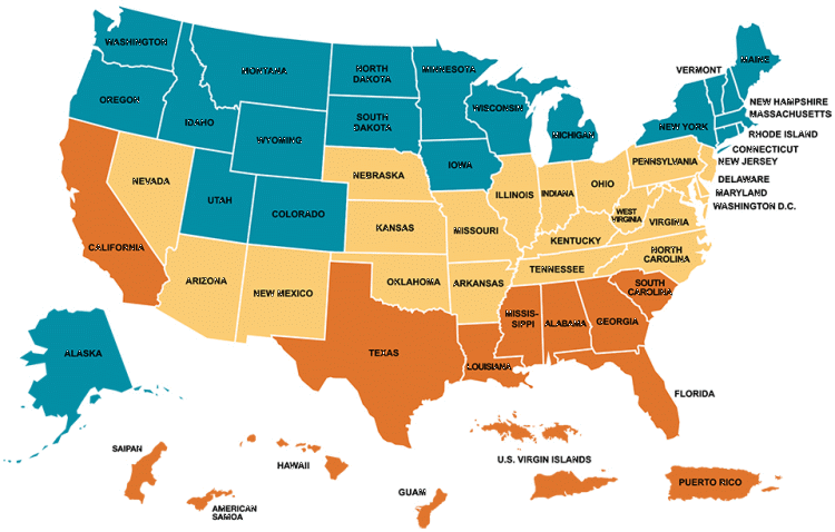 Subaru Recall Map.gif