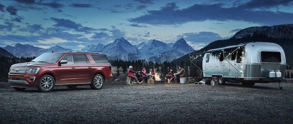 2018 Ford Expedition A family camping with their 2018 Ford Expedition