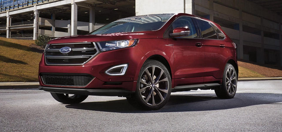Ford Edge Banner Ford Edge Driving Towards Viewer
