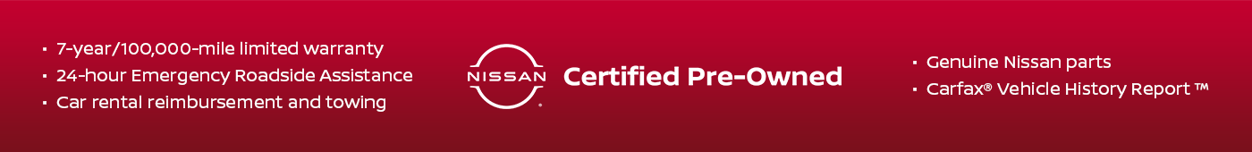 Nissan Certified Benefits