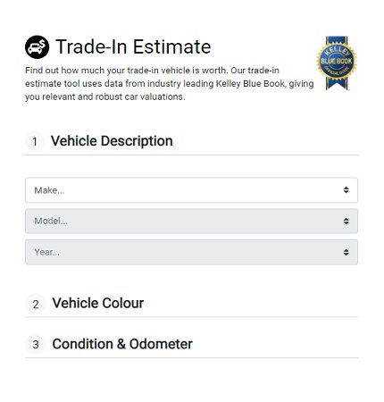 Value your trade-in online