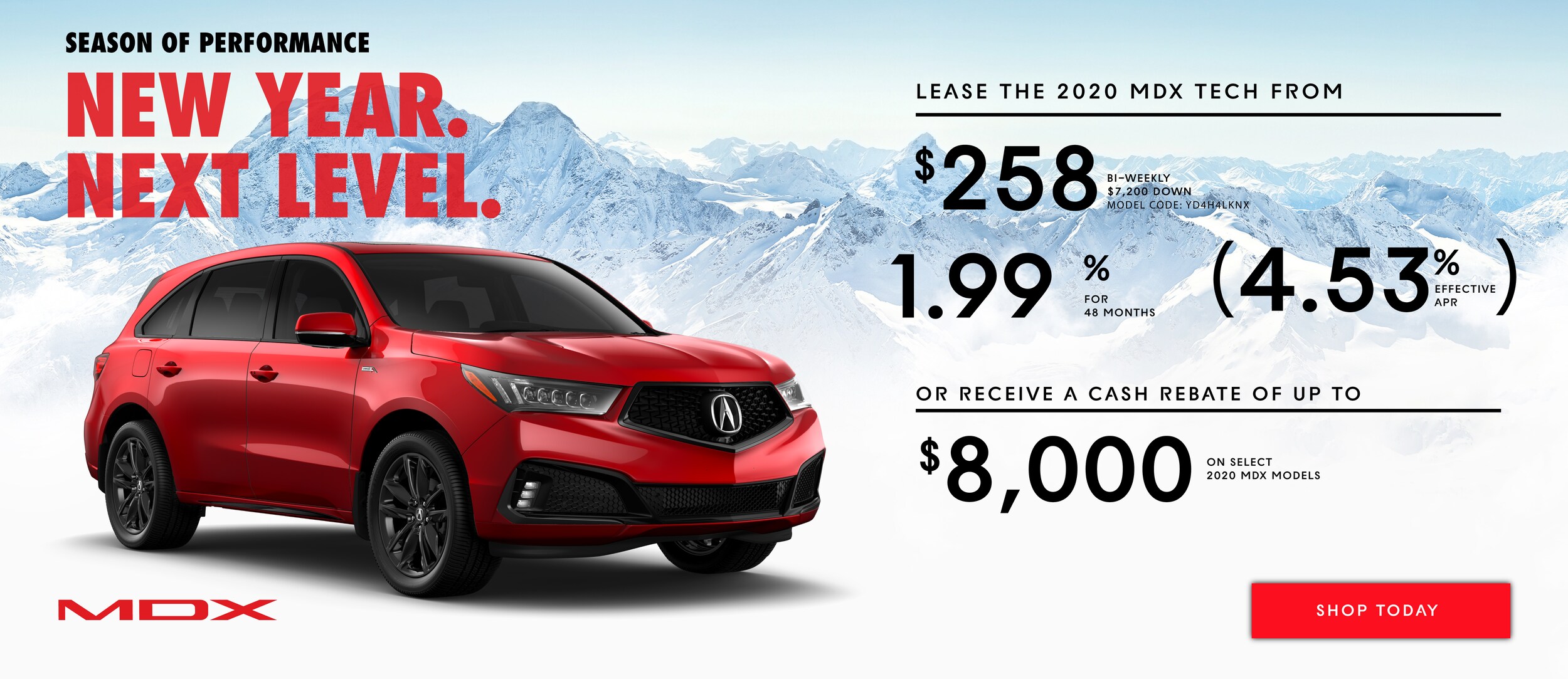 Promotion for leasing the 2020 Acura MDX Promotion for leasing the 2020 Acura MDX