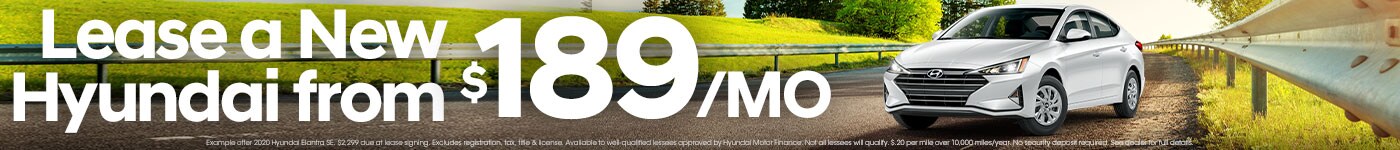 New Hyundai Special Lease Offer in Jacksonville FL
