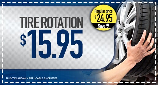 Tire Rotation $15.95 in Jacksonville FL