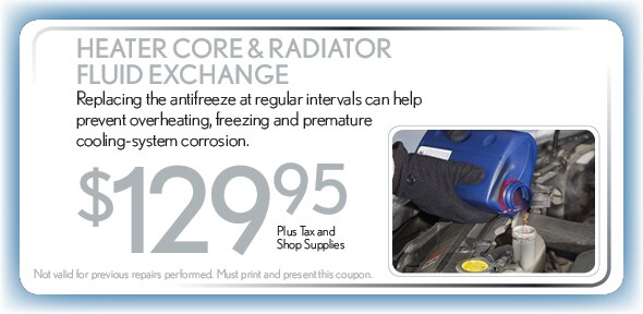 Ford Coolant Service Coupon, Las Colinas. If no image, this offer is no longer active