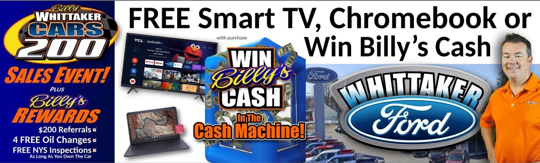 Billy Whittaker Cars 200 Sales Event