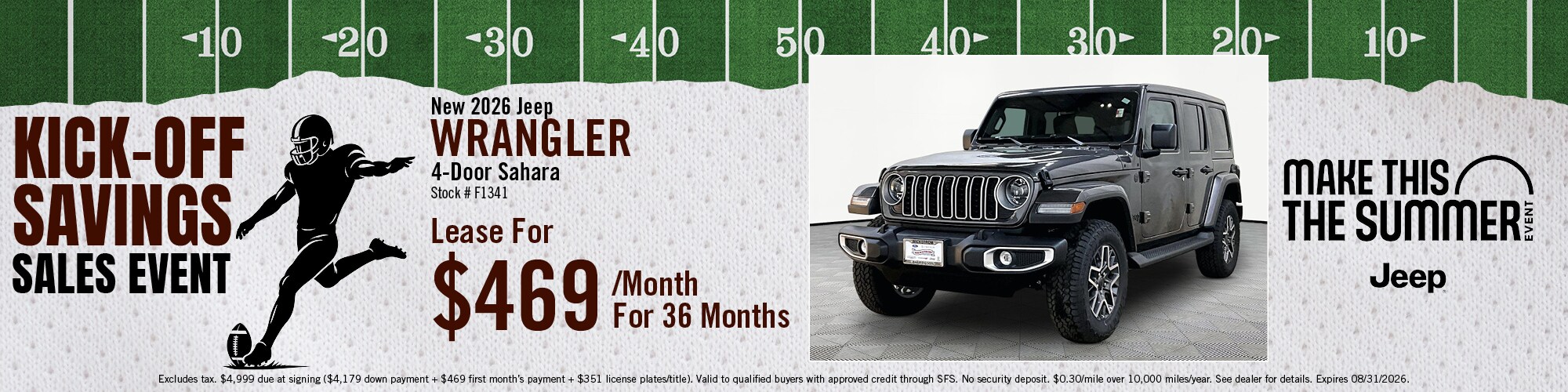 2026 Jeep Wrangler Lease Offer | Wickstrom CDJR