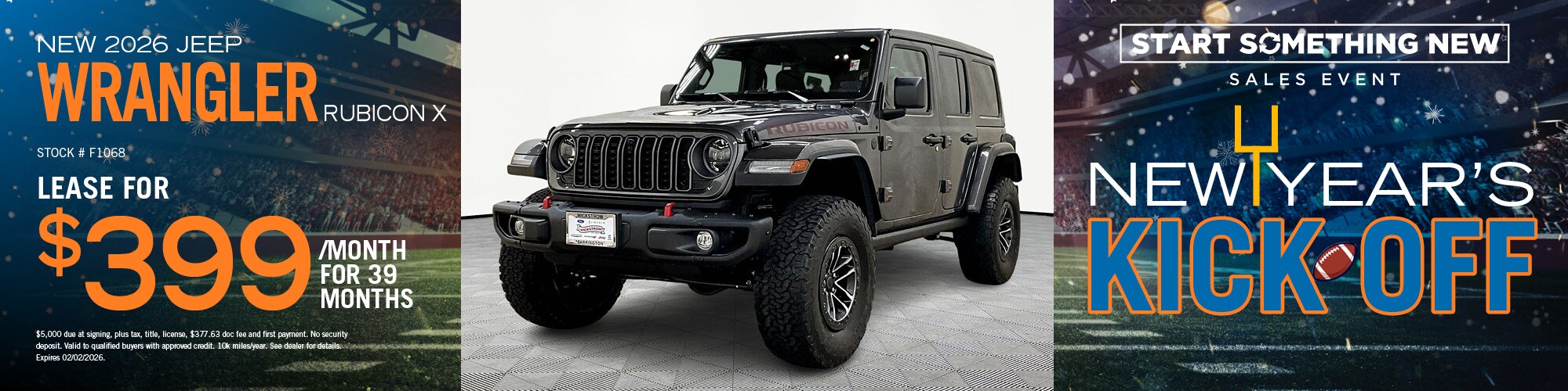 2026 Jeep Wrangler Lease Offer | Wickstrom CDJR