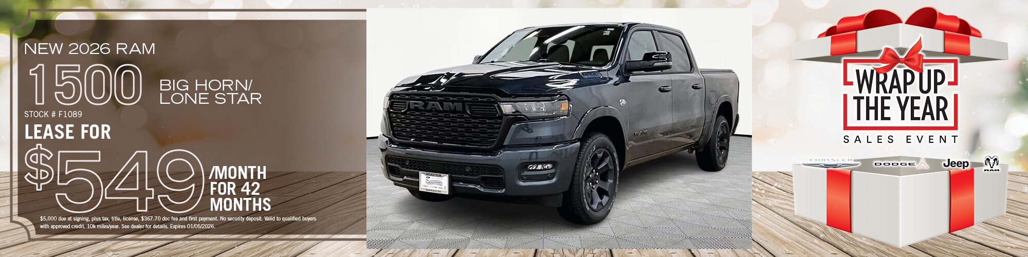 2026 Ram 1500 Lease Offer | Wickstrom CDJR