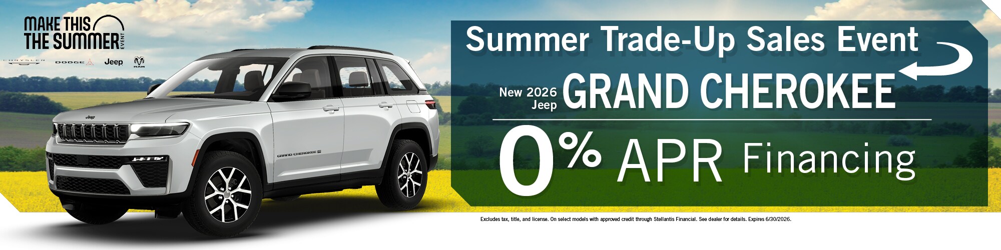 2026 Jeep Grand Cherokee Finance Offer | Wickstrom CDJR