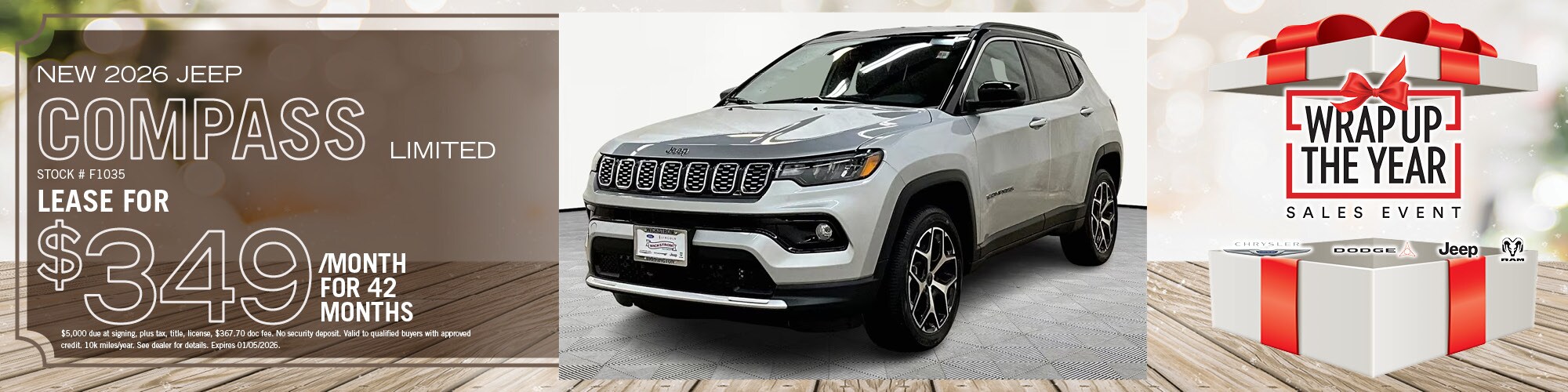 2026 Jeep Compass Lease Offer | Wickstrom CDJR