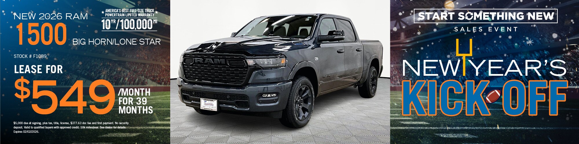 2026 Ram 1500 Lease Offer | Wickstrom CDJR