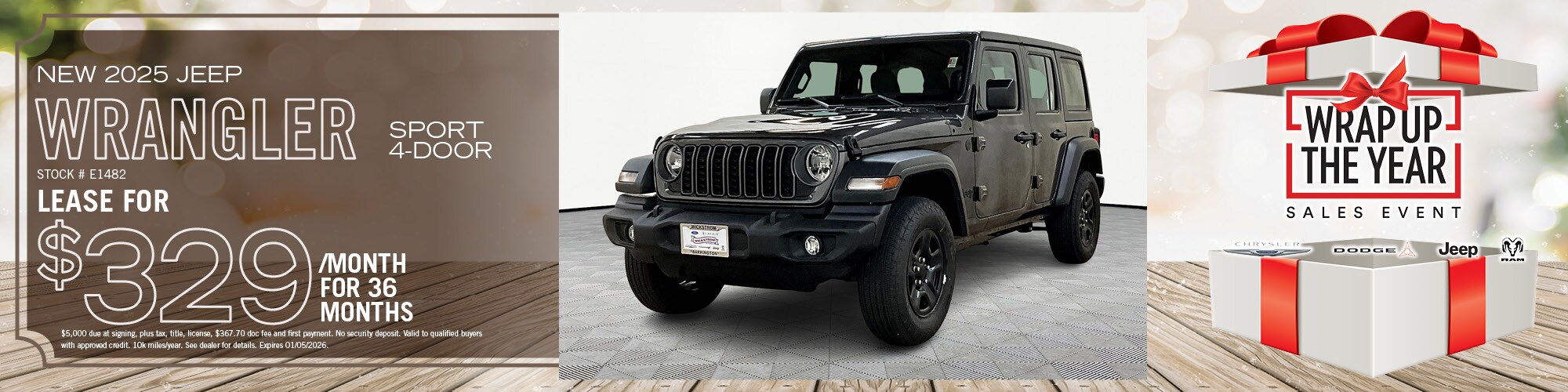 2025 Jeep Wrangler Lease Offer | Wickstrom CDJR