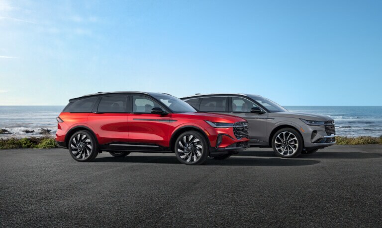 2025 Lincoln Nautilus pair parked by water