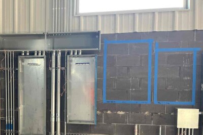 Our new Waukesha Subaru dealership building is getting all the plumbing and electrical infrastructure installed. Our new Waukesha Subaru dealership building is getting all the plumbing and electrical infrastructure installed.