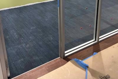 Carpet Installation In Progress Carpet Installation In Progress