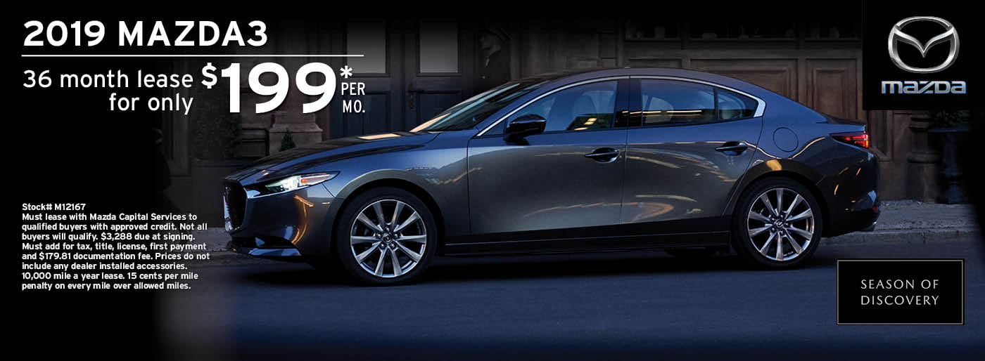 New Mazda3 2019 Mazda 3 Lease Offer | Wilkins Mazda