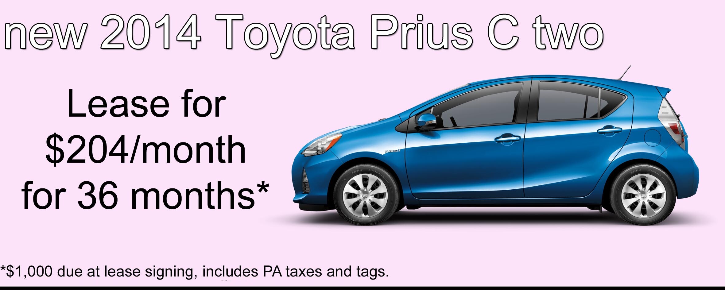 2014 Prius C two lease special March 2015.jpg