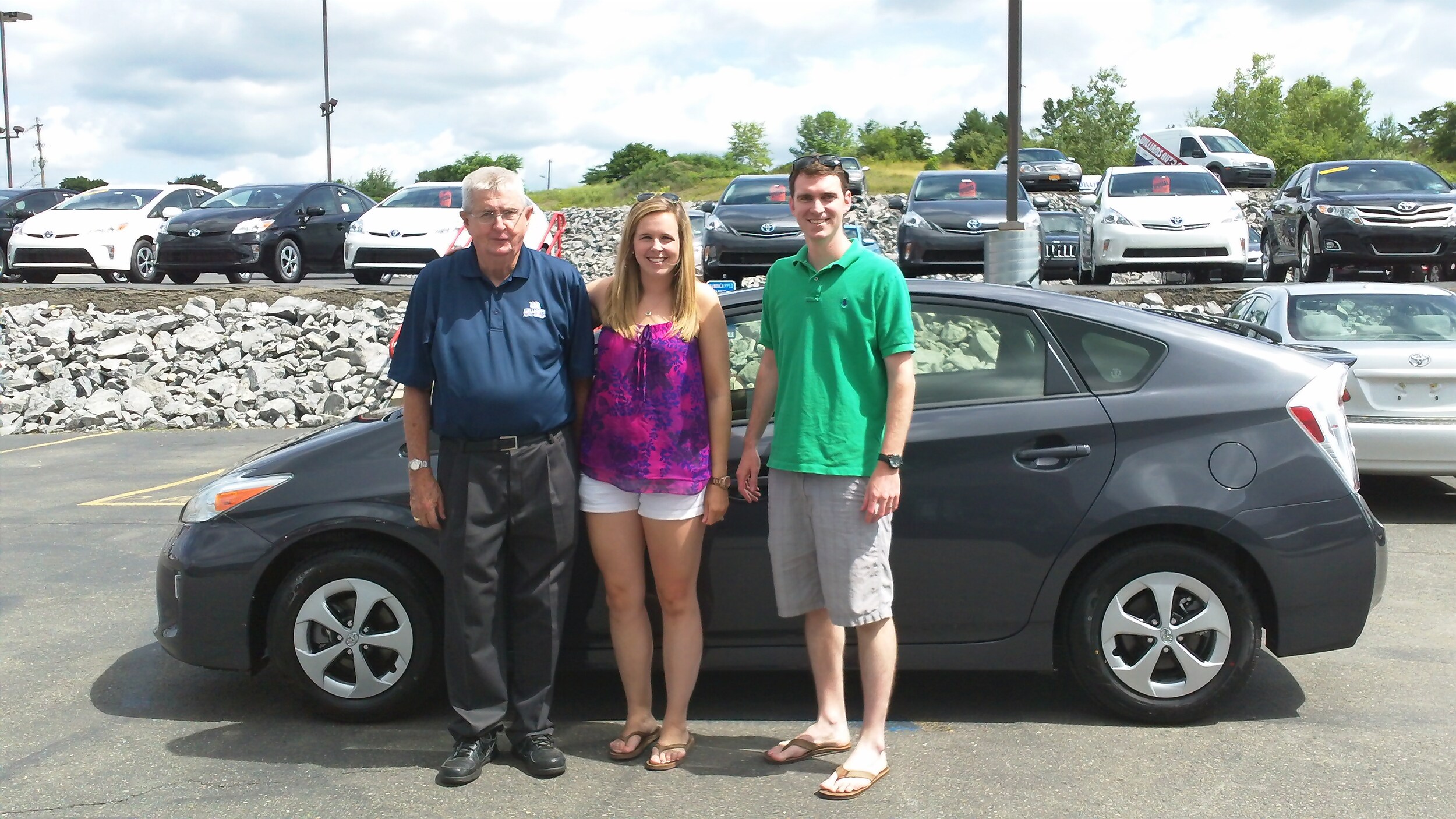 John & Abby Fitzpatrick 2013 Toyota Prius.JPG