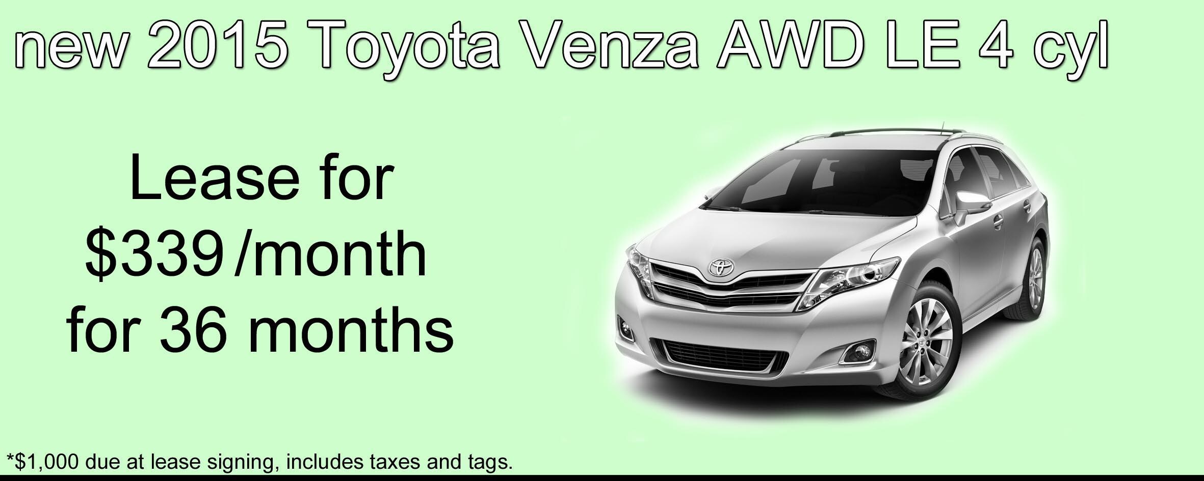 2015 Venza AWD LE lease special March 2015.jpg